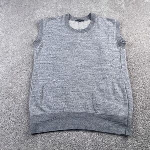 VINCE. Sweatshirt Womens XS Extra Small Grey Sleeveless Crewneck‎ Pockets Casual